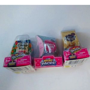 Shopkins Mini Packs Collectors Edition New  3  pcs